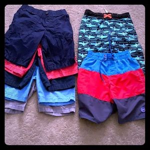 Boys short used size 8 & 8-10 and swim shorts